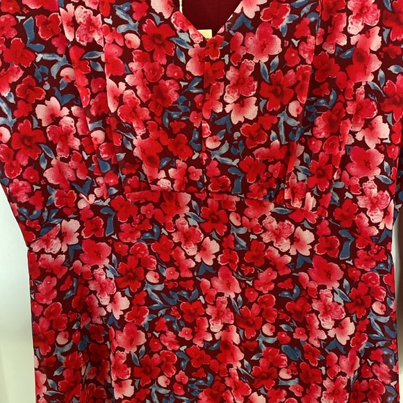 Pink Floral Print Dress by Pala D'oro. Size Small - Picture 8 of 16